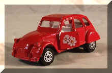 2cv Corgi 1/43° Rouge